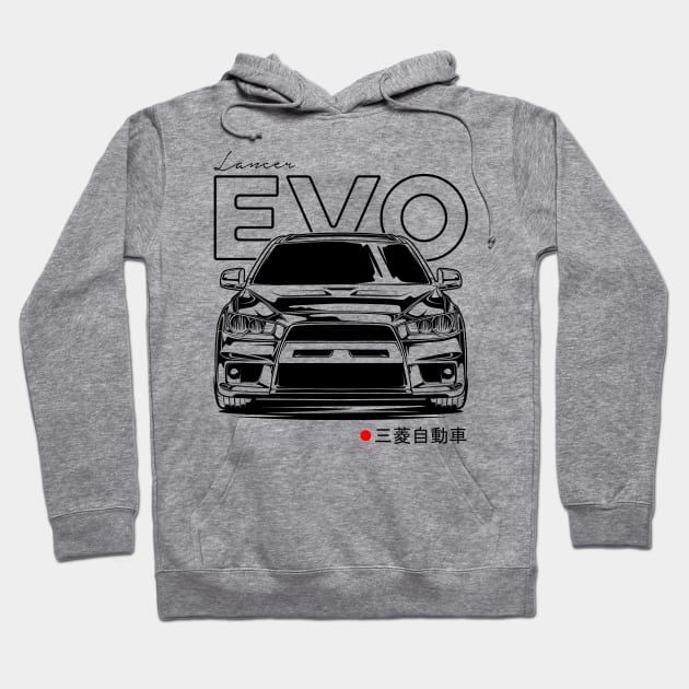 Lancer Evolution X Hoodie by idrdesign